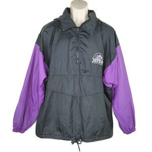 Colorado Rockies Pullover Windbreaker Jacket Mens Size Medium MLB Baseball